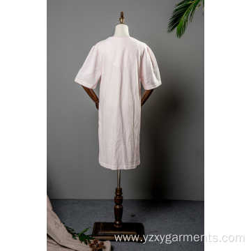 Women's White Cotton Nightgown